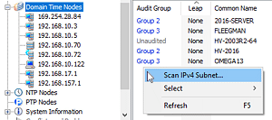 Choose Scan IPv4 Subnet from the context menu
