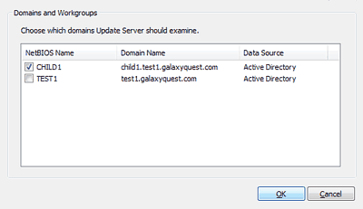 Select domains to examine.