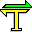 stylized T