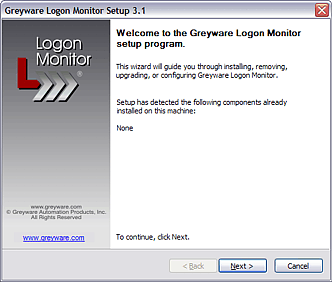 Logon Monitor Setup